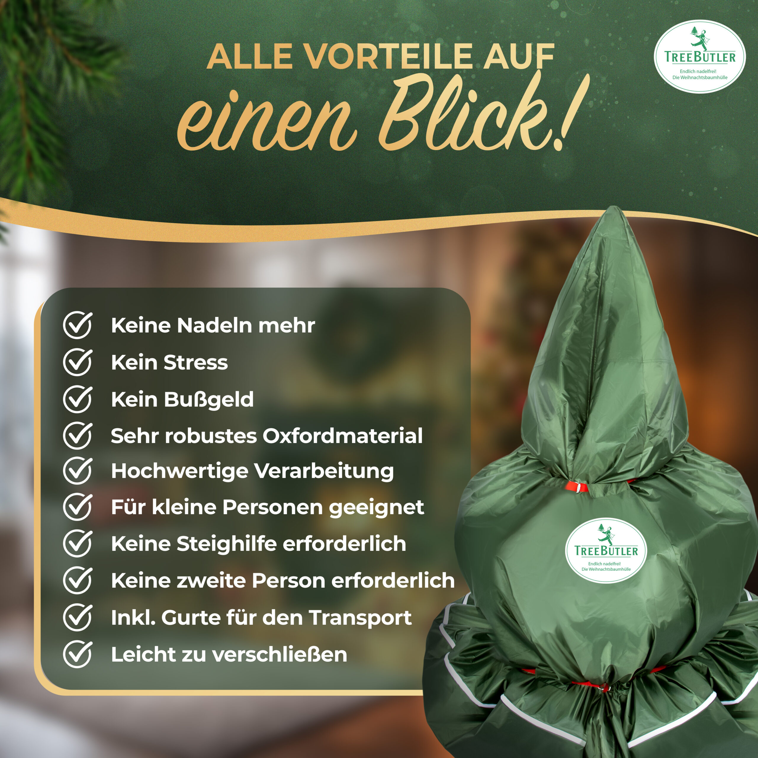 Die Nr. 1 Weihnachtsbaumhülle.