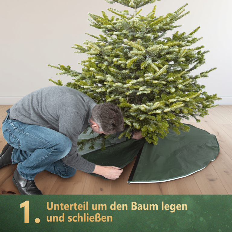 Sie können den TreeButler auch als Weihnachtsbaum decke verwenden.